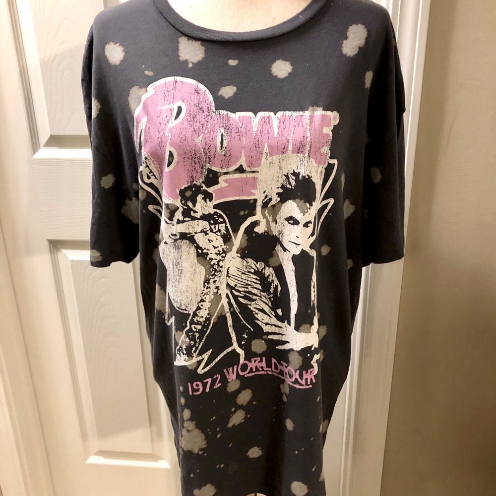“NEW” David Bowie 1972 Tour T-Shirt